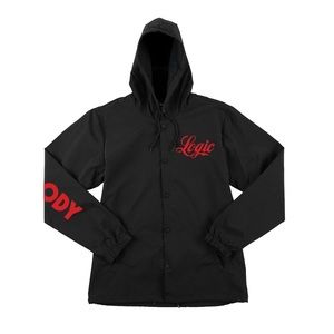 Logic XXL Black WindBreaker Jacket NWOT
